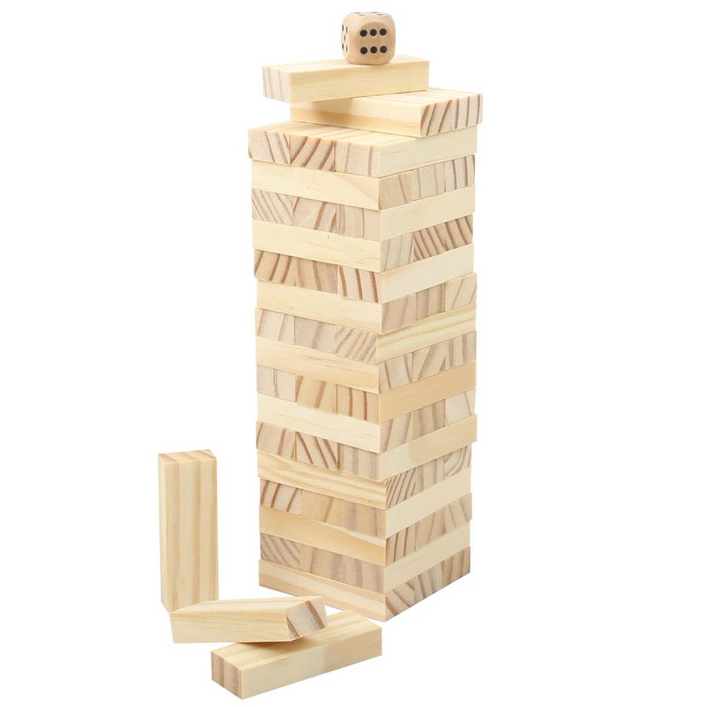 Personalized Wooden Tower Game Set - Image 3