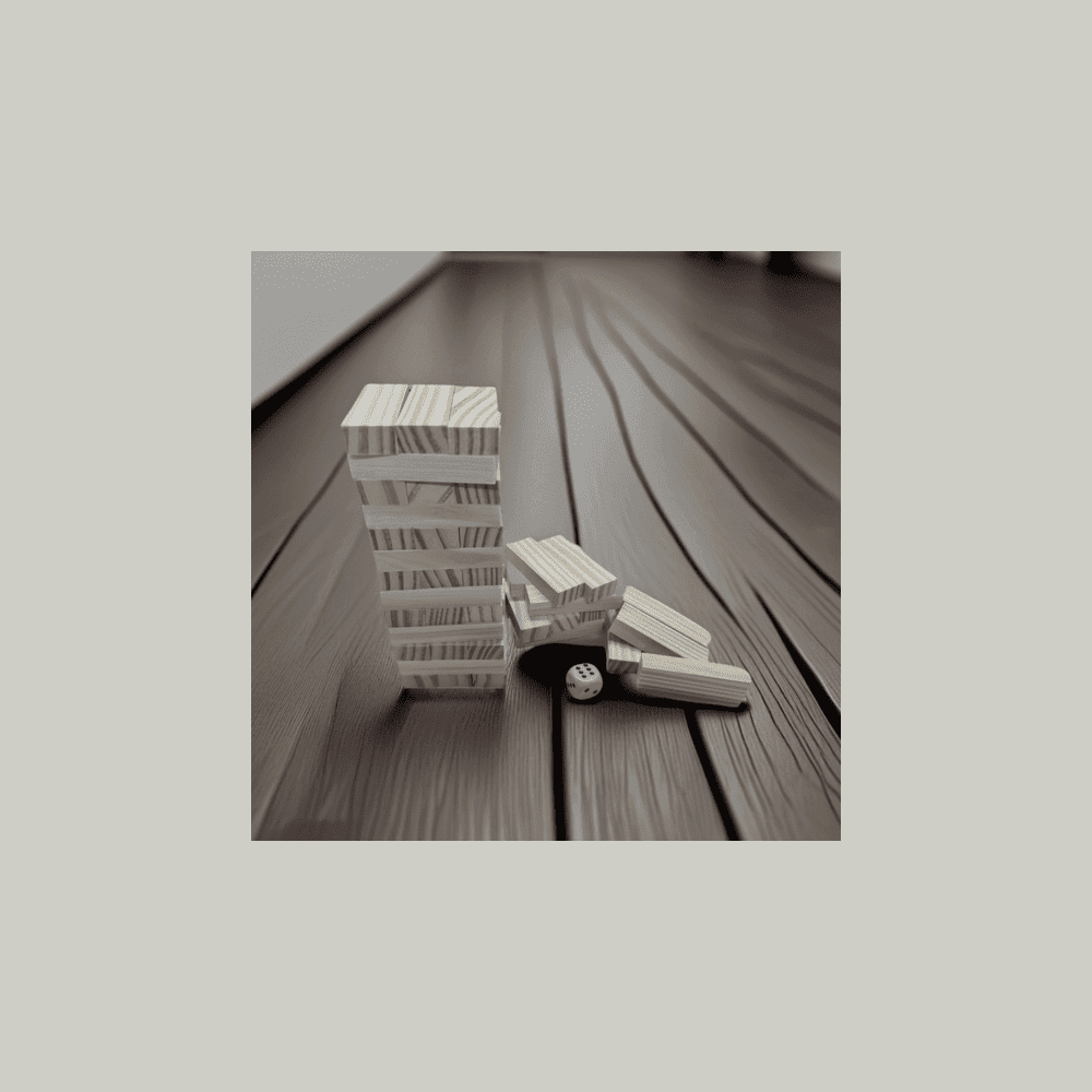 Personalized Wooden Tower Game Set - Image 4
