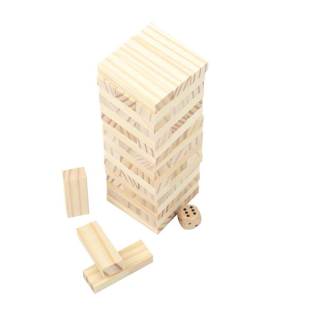 Personalized Wooden Tower Game Set - Image 5