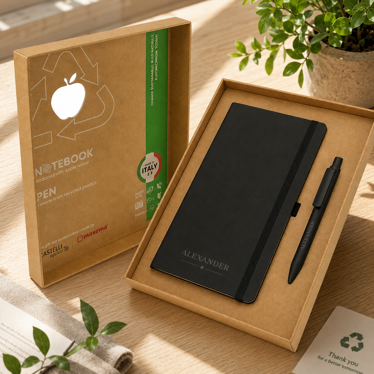 Personalized Sustainable Italian Design Gift Set