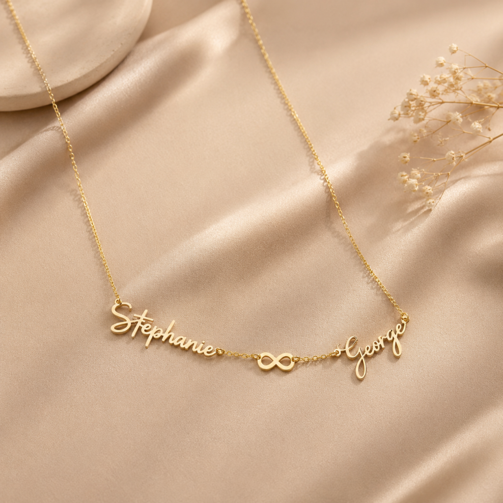Personalized Couple Name Necklace