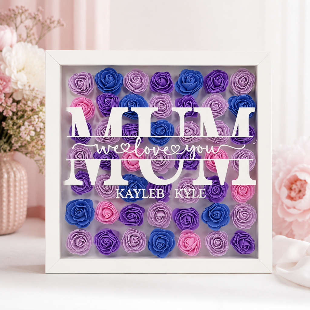 Personalized Flower Box Frame