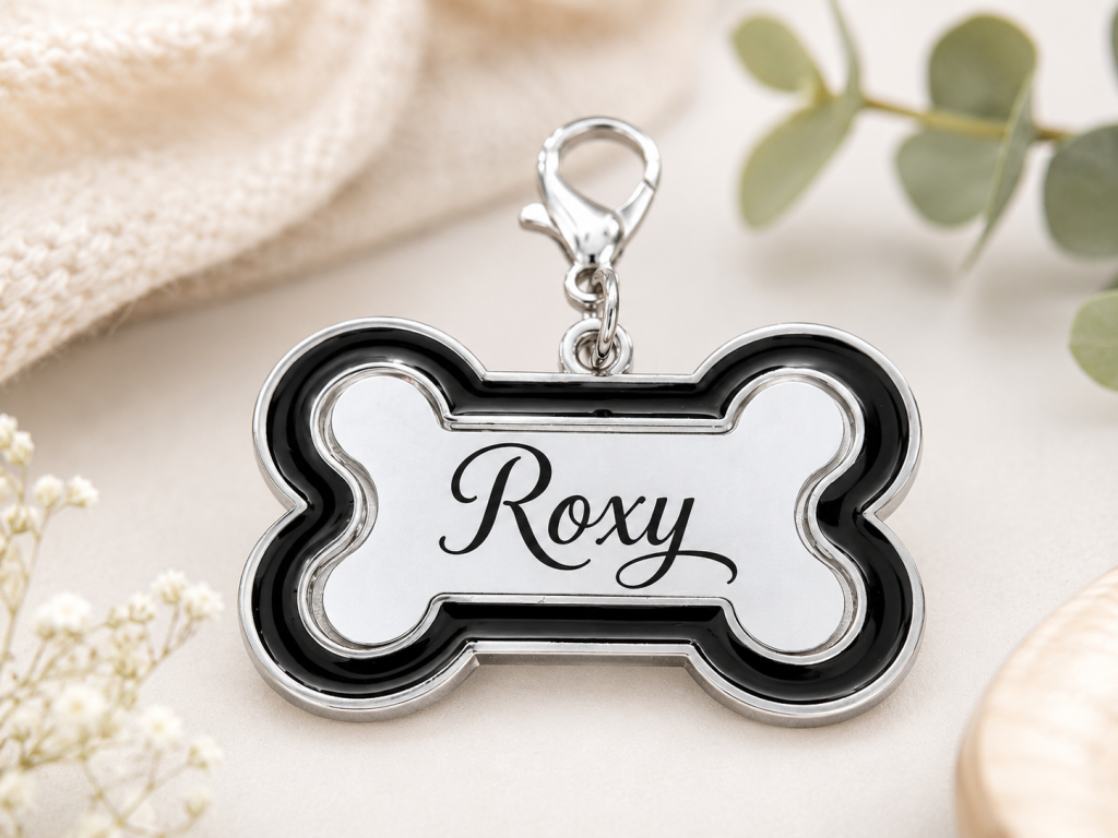 Personalized Pet Bone Keychain