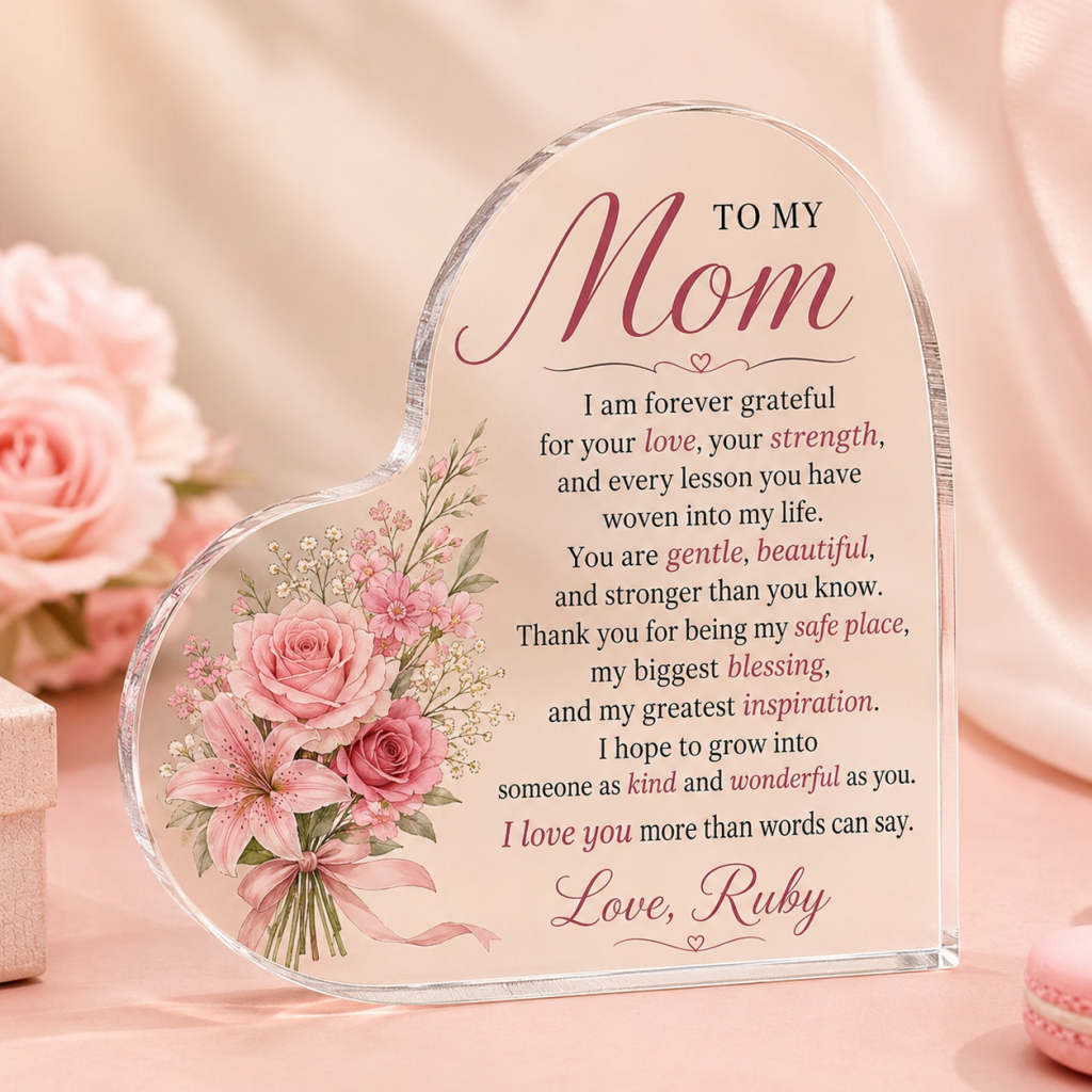 Personalized Heart Acrylic Keepsake