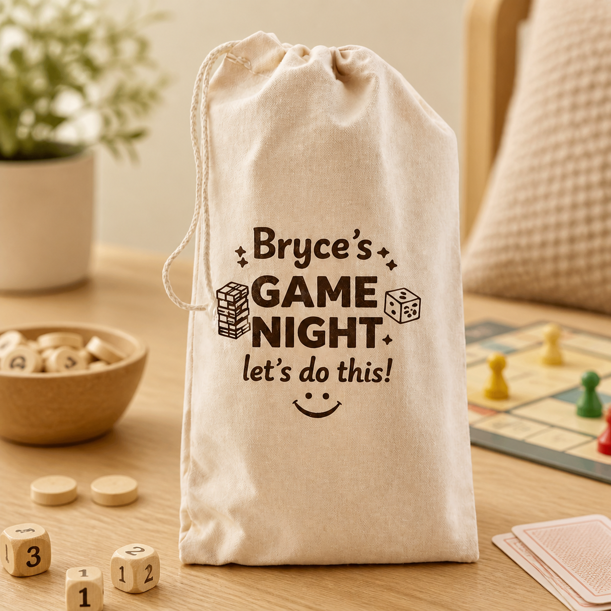 Personalized Wooden Tower Game Set