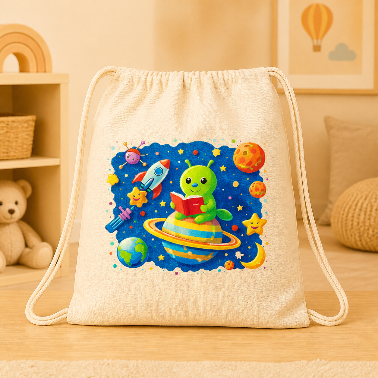 Personalized Cotton Canvas Drawstring Bag