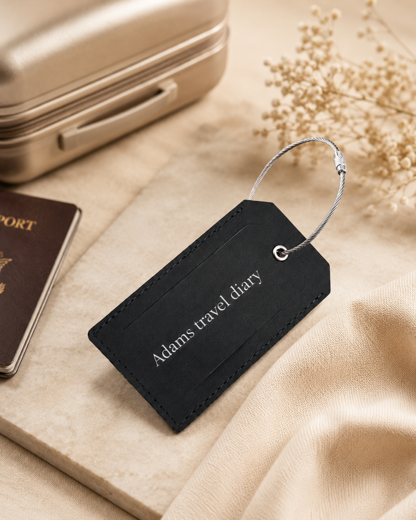 Personalized PU Luggage Tag with Wire Loop
