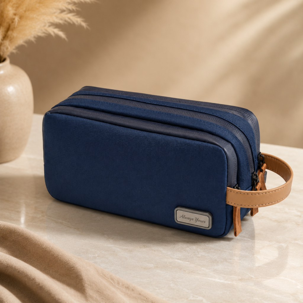 Personalized RPET Tech Organizer Pouch