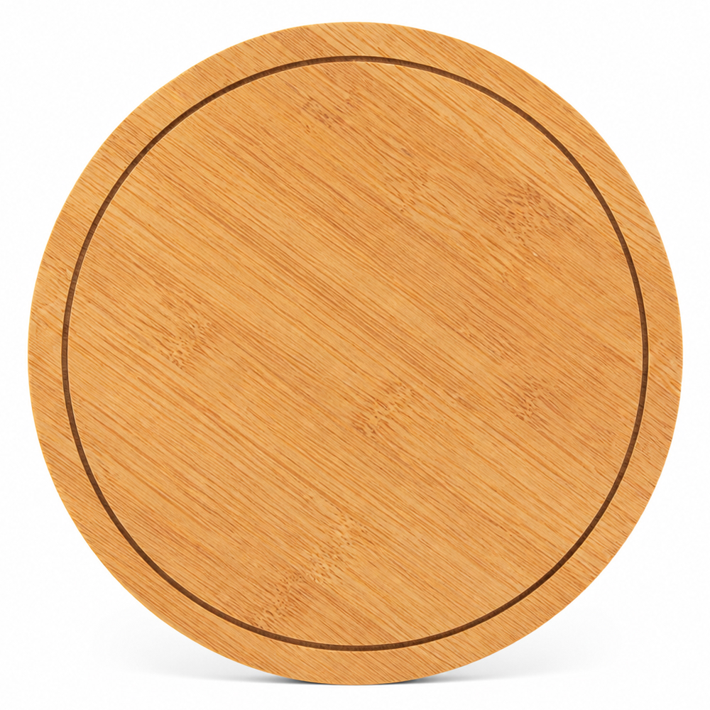Personalized Bamboo Coaster Set with Holder