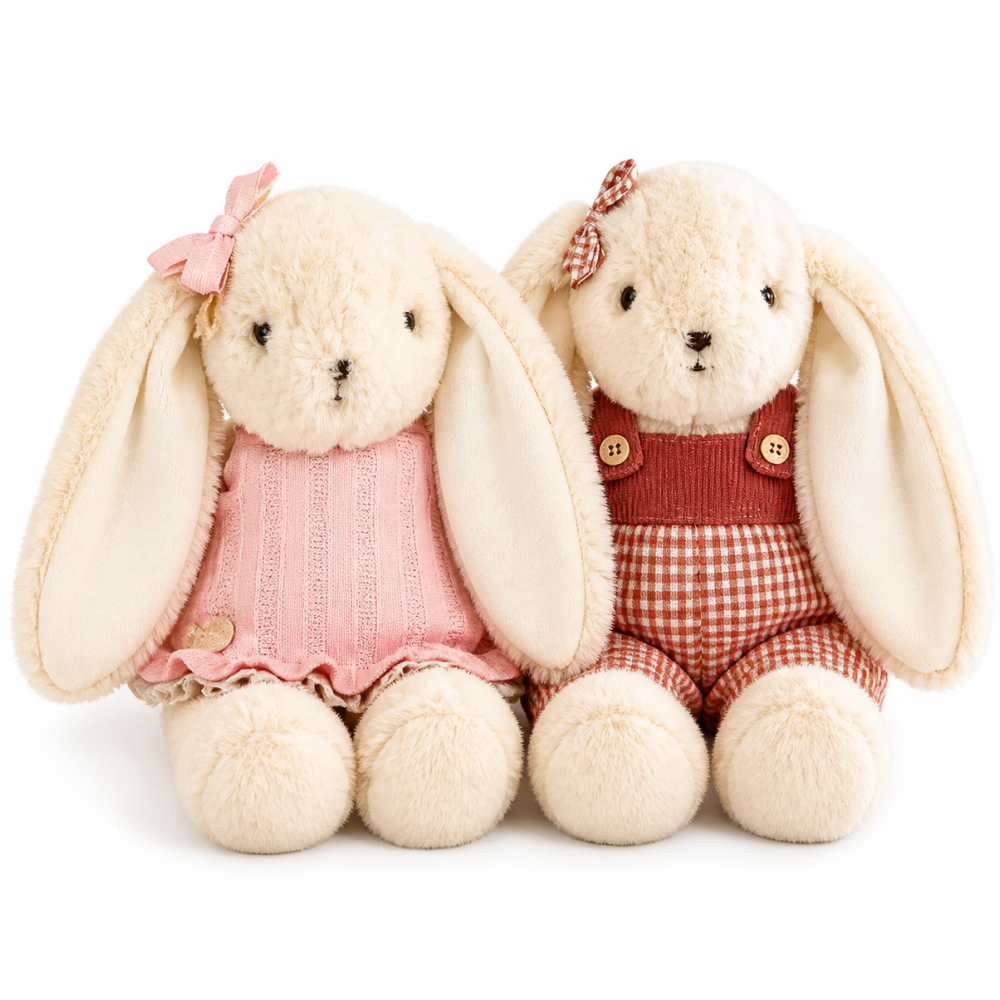 Personalized Bunny Plush with Name on Ear