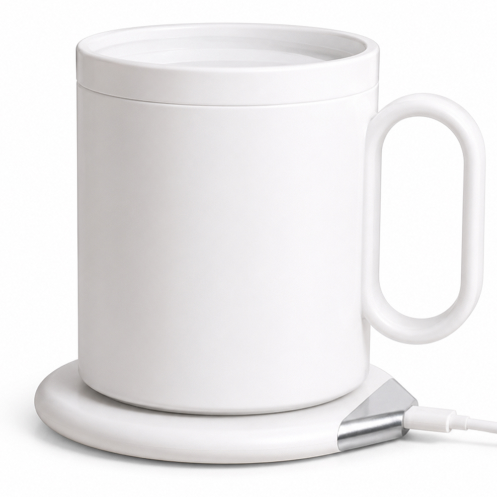 Personalized Smart Mug Warmer with Wireless Charger – 55°C Temperature Control