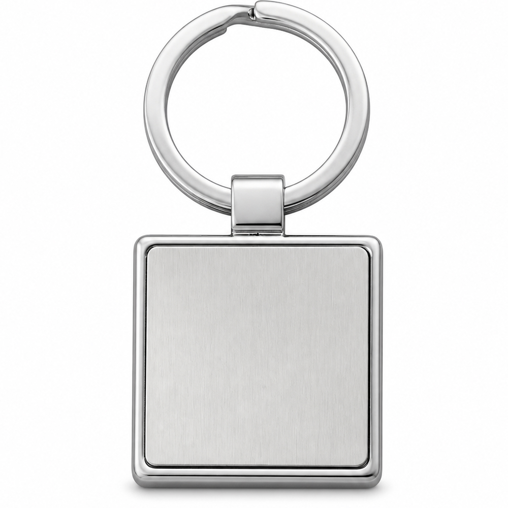 Personalized Square Metal Keychain
