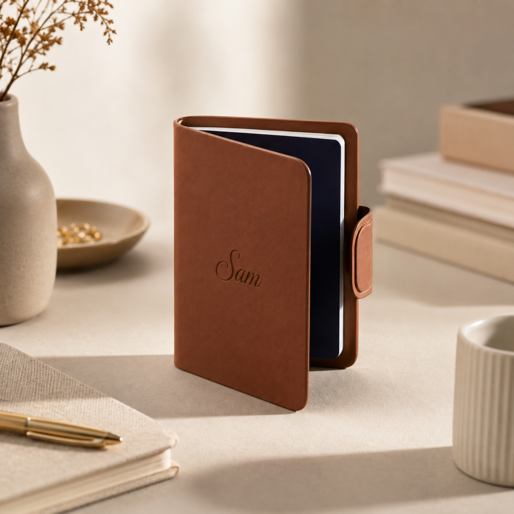 Personalized Findy Passport Pro Smart Passport Holder - Tan