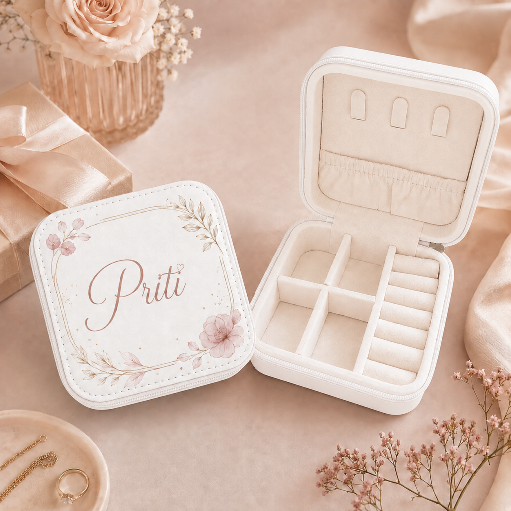 Personalized Travel Jewelry Box