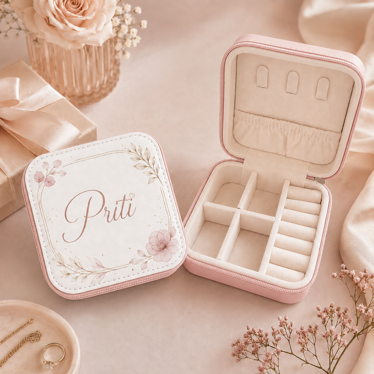 Personalized Travel Jewelry Box - Image 5