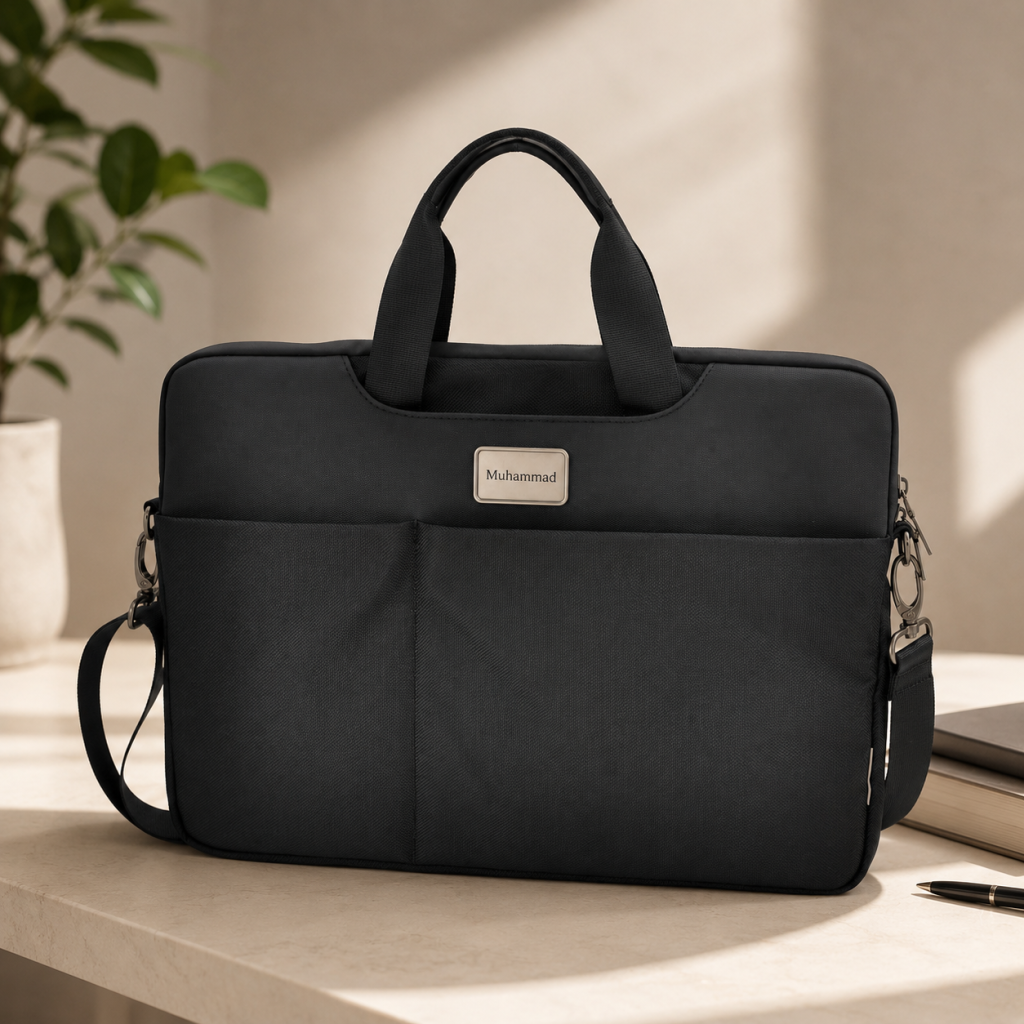 Personalized O LapClassy Laptop Bag - Black