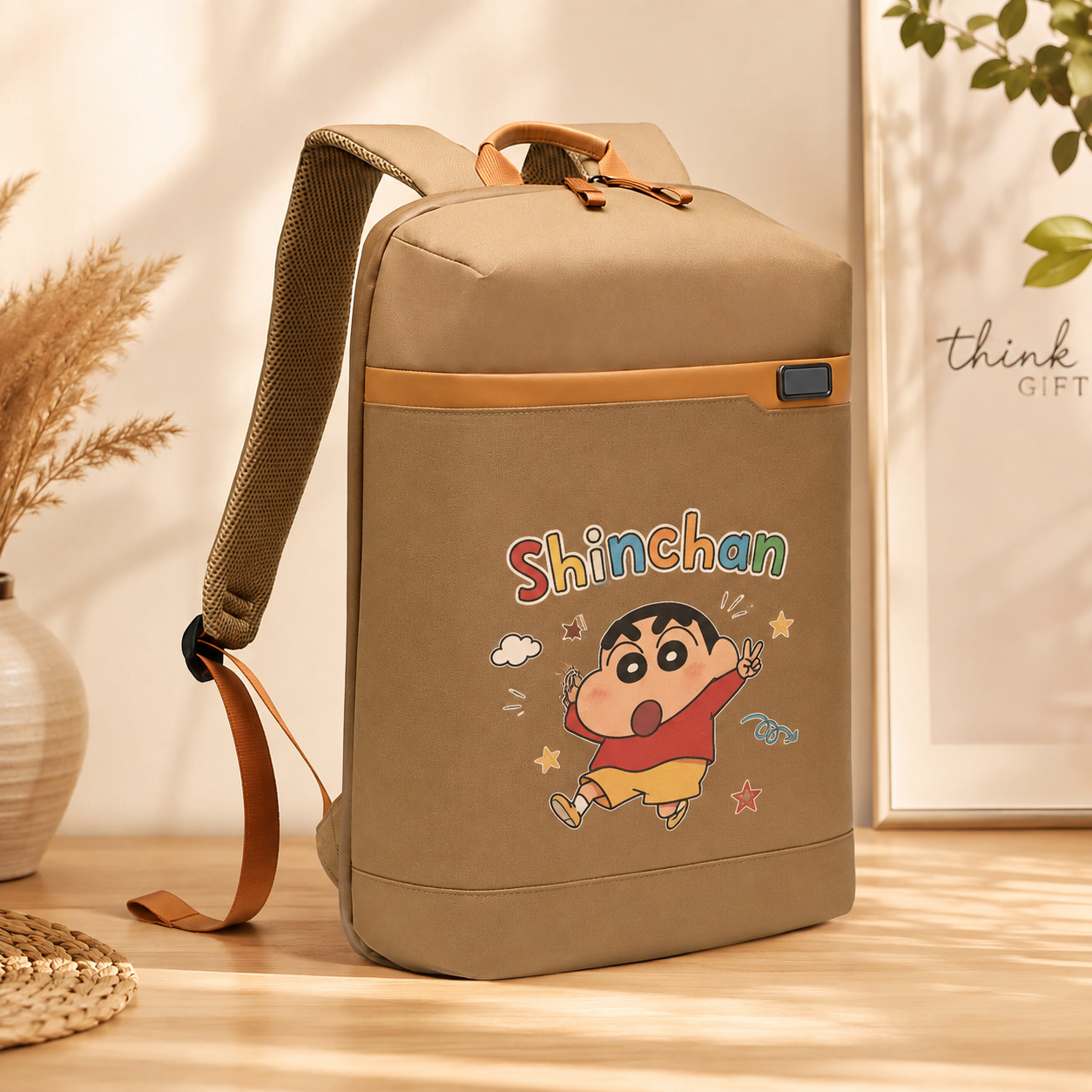 Personalized RPET Business Pro Laptop Backpack - Beige